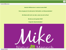 Tablet Screenshot of mike-natur-und-mensch.com